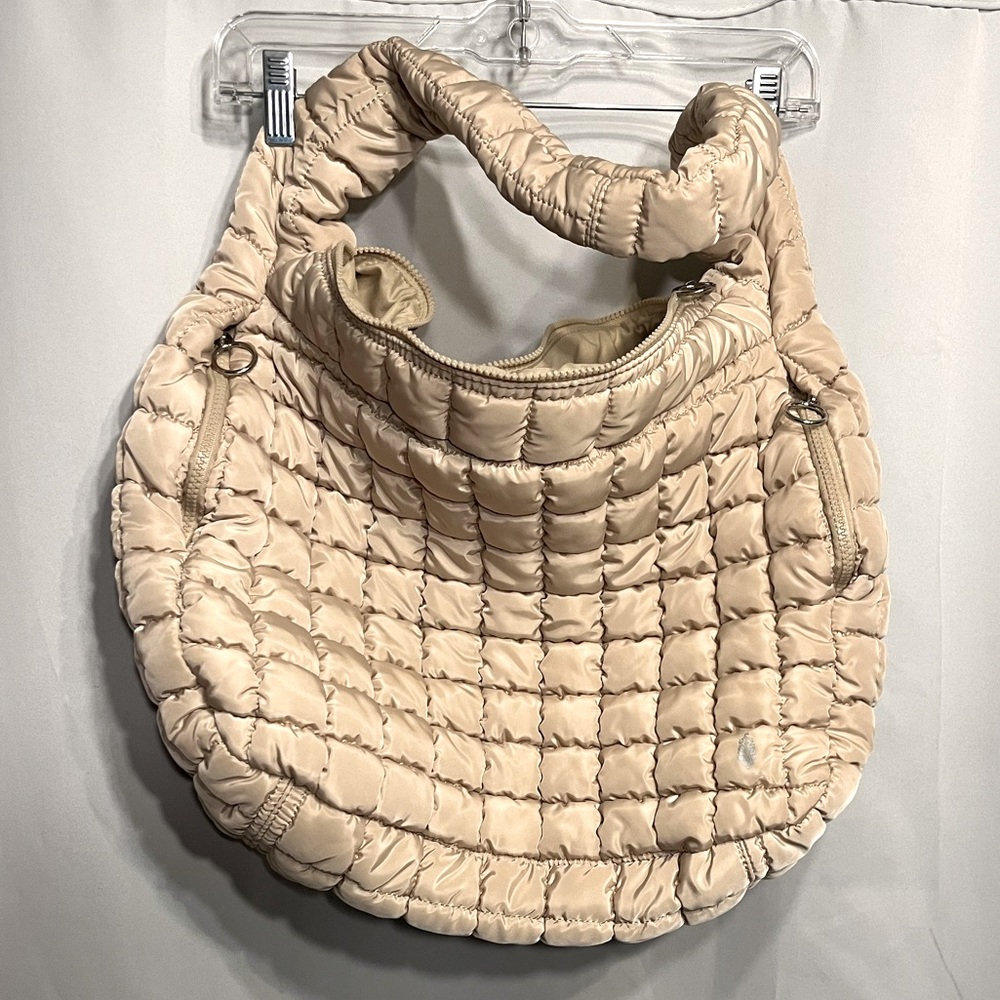 FP Movement by Free People Quilted Carryall Bag in Wheat